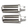 Fußrasten Chrom, Honda VT600C Shadow, Paar, Bolzen 9 mm, L 130 x  B 60 x H 35 mm, 288310
