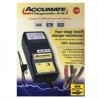 Batterieladegerät AccuMate 6/12V *** NEU / SAE *** Inkl. SAE-74 + SAE-71, 289040