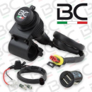 Bordsteckdose + Doppel USB-Adapter, wasserdicht, Kabel:...