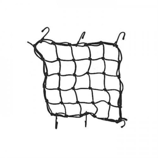 Gepäcknetz schwarz mit 6 Haken 40 x 40 mm 290000