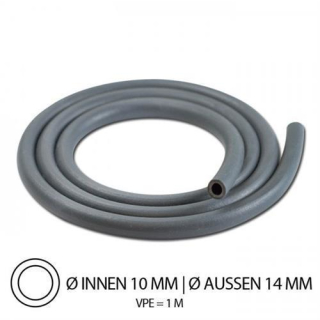 Benzinschlauch "Neopren", IØ=10mm x AØ=14mm, Gesamtlänge: 1m, ( hitzebeständig bis 100°C ), 292015