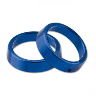Zierring Alu für Blinker Shark blau Paar Maße: Ø 22 6 x H 5 6 mm inkl. Montageteile 294000 B