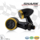 SMD Blinker Shark Alu schwarz gold getönt...