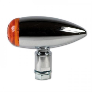 Micro Bullet Gehäuse verchromt lang M10 * 12V 21W Halogen gelbes Glas E geprüft 294050