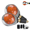 Blinker Ochsenauge verchromt 7 8 + 1 Zoll Alu Lenker...