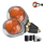 Blinker Ochsenauge verchromt 7 8 + 1 Zoll Alu Lenker Maße: 53mm x 48mm 12V 21W Halogen E geprüft 298030