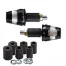 Blinker ALU Lenkerendenblinker Conic mit LED schwarz Paar 7 8 + 1 und Alu Lenker E geprüft 298040