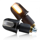 Blinker ALU Lenkerendenblinker Rondo mit LED schwarz Paar...
