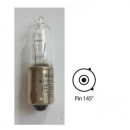 Halogenbirne klar 12V21W BAY9S Pin 145° Länge 3...