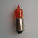 Halogenbirne gelb 12V6W BAZ9S HY6 Pin 145° + versetzt...
