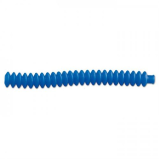 Faltenbalg Kupplungszug, blau, Silikon, Länge: 100mm x Durchmesser: 10mm, 349020B