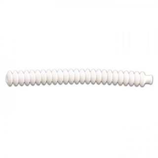 Faltenbalg Kupplungszug, weiss, Silikon, Länge: 100mm x Durchmesser: 10mm, 349020W