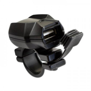 USB Steckdose Universal 12V 5V DC max. 2000mA inkl. 7 8 + 1 Lenkerbefestigung Kabellänge 120cm 349042