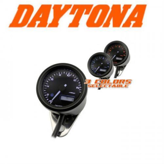 Daytona Digital DZM Velona schwarz Ø 48mm bis 15.000 U min Öl Wasser Uhr blau orange weiss 361435