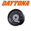 Daytona Digitaltacho Velona Ø 80mm 140 km h Tacho Dreh Uhr Voltanz. Trip Bel. weiss E geprüft 361441