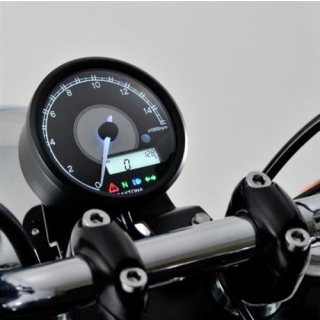 Daytona Digital DZM Velona Ø 80mm 15.000 U min schwarz Tacho Öl Wasser Uhr Bel. weiss 361445