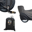 Motorrad Topcase Abdeckplane Alfa schw. XXL Maße: L 264 x B 105 x H vorne 140 x H hinten 130cm 380040