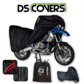 Motorrad Abdeckplane Delta schwarz Größe M Maße: L 203 cm x B 89 cm x H 120 cm 380041