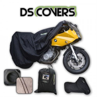 Motorrad Abdeckplane Alfa schwarz Größe L Maße: L 229 cm x B 99 cm x H 120 cm 380047