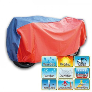 Abdeckplane Tropical Gr. S bis 350 ccm rot+blau* 380090