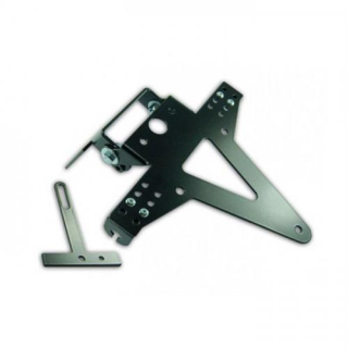 Kennzeichenhalter YAMAHA R6, Bj. 99-02, schwarz, verstellbar, inkl. Reflektorhalter, 390115