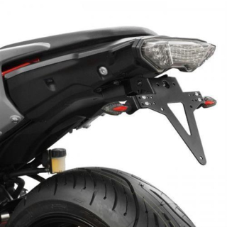 Kennzeichenhalter YAMAHA MT 07 Tracer Bj. 2016 verstellbar schwarz inkl. Reflektorhalter 390134