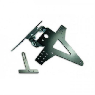 Kennzeichenhalter SUZUKI GSX R 600 750 Bj. 06 07 verstellbar schwarz inkl. Reflektorhalter 390140P