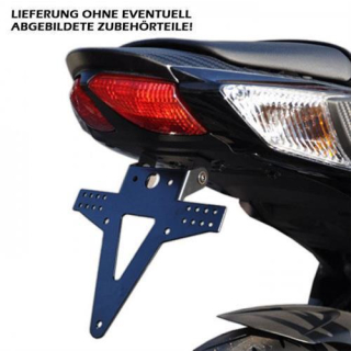 Kennzeichenhalter SUZUKI GSX R 600 750 Bj. 11 verstellbar schwarz inkl. Reflektorhalter 390142