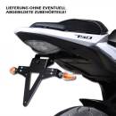Kennzeichenhalter SUZUKI GSR 750 Bj. 11 verstellbar schwarz inkl. Reflektorhalter 390147