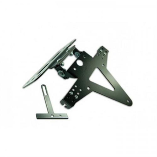 Kennzeichenhalter SUZUKI GSX R 600 750 Bj. 04 05 verstellbar schwarz inkl. Reflektorhalter 390150