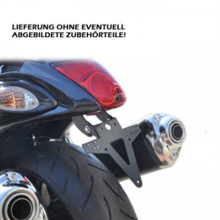 Kennzeichenhalter SUZUKI GSX 1300 R Bj. 08 schwarz verstellbar inkl. Reflektorhalter 390179