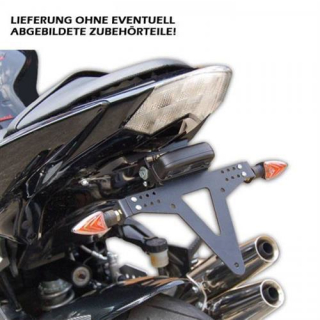 Kennzeichenhalter KAWASAKI Z750 Bj. 07 12 Z750R 11 12 Z1000 S 07 09 inkl. Reflektorhalter 390201P