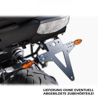 Kennzeichenhalter KAWASAKI 650 Versys Bj. 09 verstellbar schwarz inkl. Reflektorhalter 390203