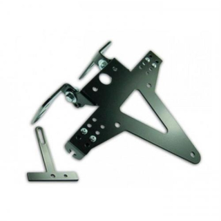 Kennzeichenhalter KAWASAKI ZX 10 R Bj. 04 05 verstellbar schwarz inkl. Reflektorhalter 390205