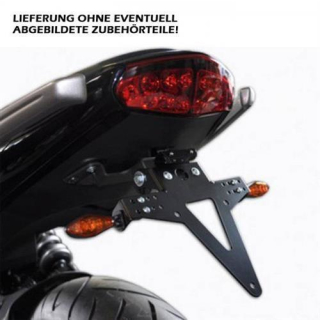 Kennzeichenhalter KAWASAKI ER 6N F Bj. 09 11 verstellbar schwarz inkl. Reflektorhalter 390231