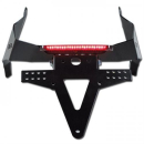 Kennzeichenhalter HONDA CBR600 RR Bj. 07 12 verstellbar schwarz inkl. Reflektorhalter 390251P