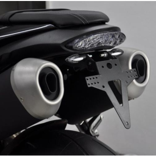 Kennzeichenhalter TRIUMPH Speed Triple Bj. 16 verstellbar schwarz inkl. Reflektorhalter 390359