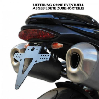 Kennzeichenhalter TRIUMPH Speed Triple Bj. 11 15 verstellbar schwarz inkl. Reflektorhalter 390387