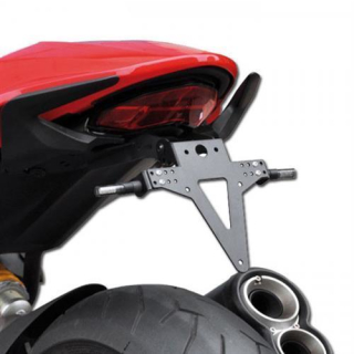 Kennzeichenhalter DUCATI Monster 1200 S Bj.14 16 verstellbar schwarz inkl. Reflektorhalter 390427