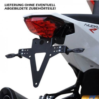 Kennzeichenhalter HUSQVARNA Nuda 900 R Bj. 13 verstellbar schwarz inkl. Reflektorhalter 390449