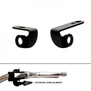 Blinkerhalter HD Dyna Softail für Blinker bis M8 zur Montage unter den Lenkerarmaturen schw. Paar 395104