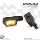 CNC Alu Gehäuse für Blinker Brick3 284104 Paar schwarz 395114