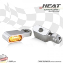CNC Alu Gehäuse für Blinker Heat 284096 Paar silber 395123
