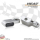 CNC Alu Gehäuse für Blinker Heat 284096 Paar silber 395123