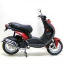 Auspuff H.M.TT PEUGEOT LUDIX 50 ONE AL LeoVince Hand Made TT Alu 4088