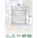 Hiflo Ölfilter HF168, 430168