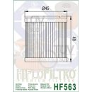 Hiflo Ölfilter HF563, 430563