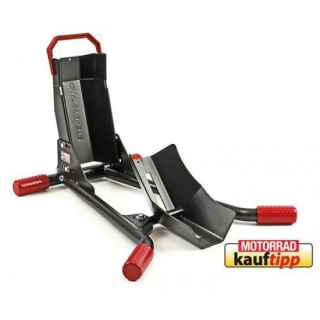 ACEBIKES,Montageständer "Steadystand", schwarz/rot, Reifenbreite 90-130 mm, Reifen Ø 15-19 Zoll, 441011