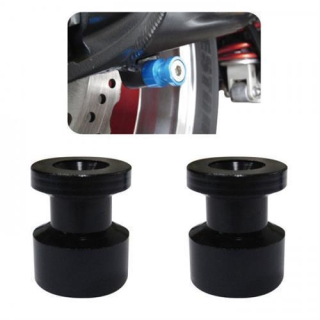 Keiti Bobbin s BB 280 M8 eloxiert schwarz Typ A VPE = 2 Stück z.B. Suzuki Ducati Honda 441033