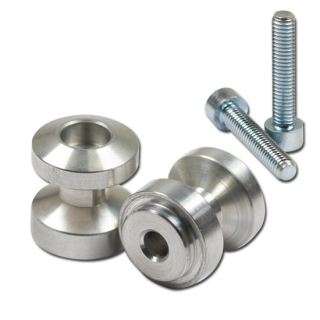 Bobbins | IBEX | M6 | Ø=24,5mm | silber , 441110  FANTIC / XEF 310 / XEF 310 / 2024 / OFFROAD / ENDURO , 441110